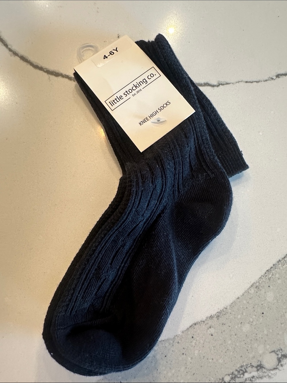 Little Stocking Co. Kids' Black Knee High Socks